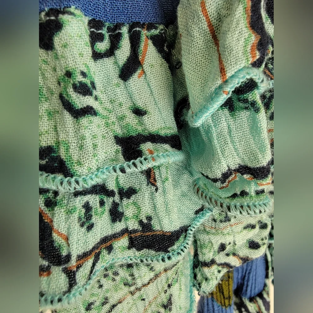 🟡Boho Skirt (Womens, Blue Color Way, L) - Picture 5 of 7